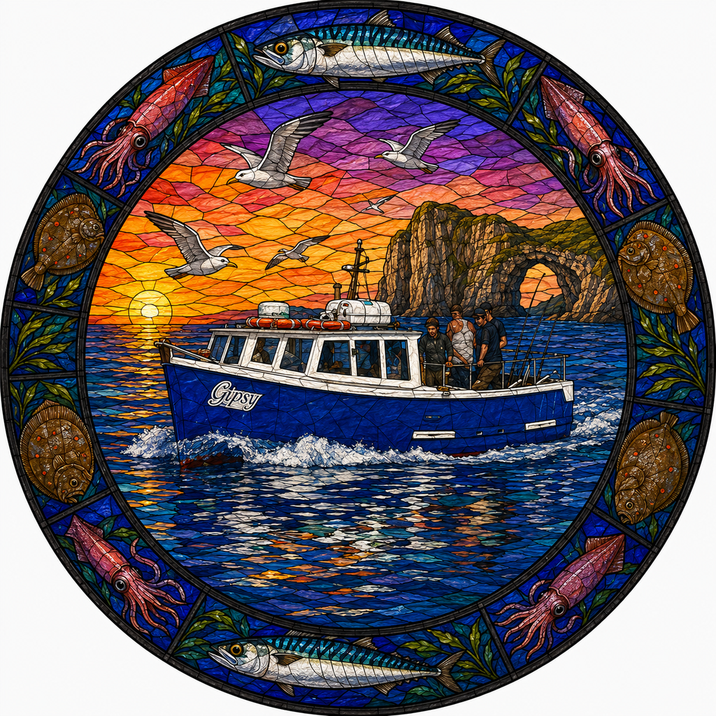 "Gypsy" Fishing Boat Sun Catcher