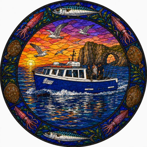 "Gypsy" Fishing Boat Sun Catcher