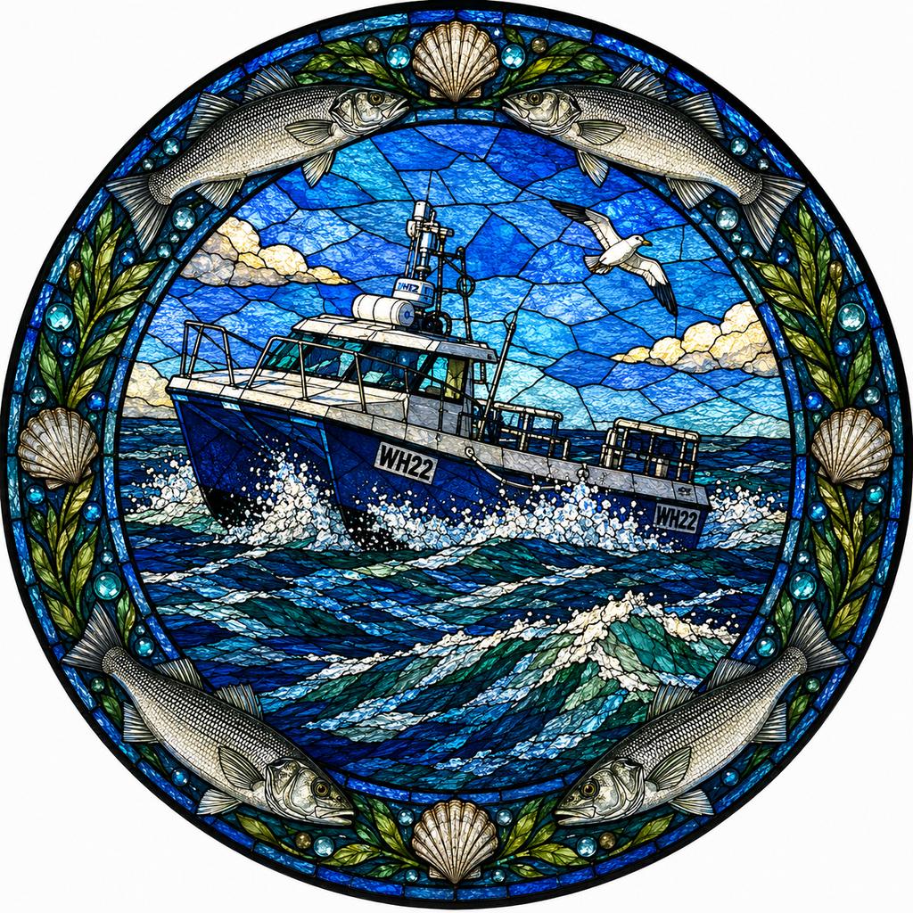 "Drifter" Fishing Boat Sun Catcher