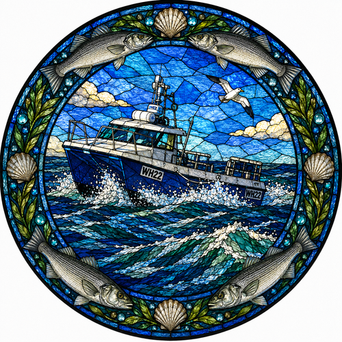 "Drifter" Fishing Boat Sun Catcher