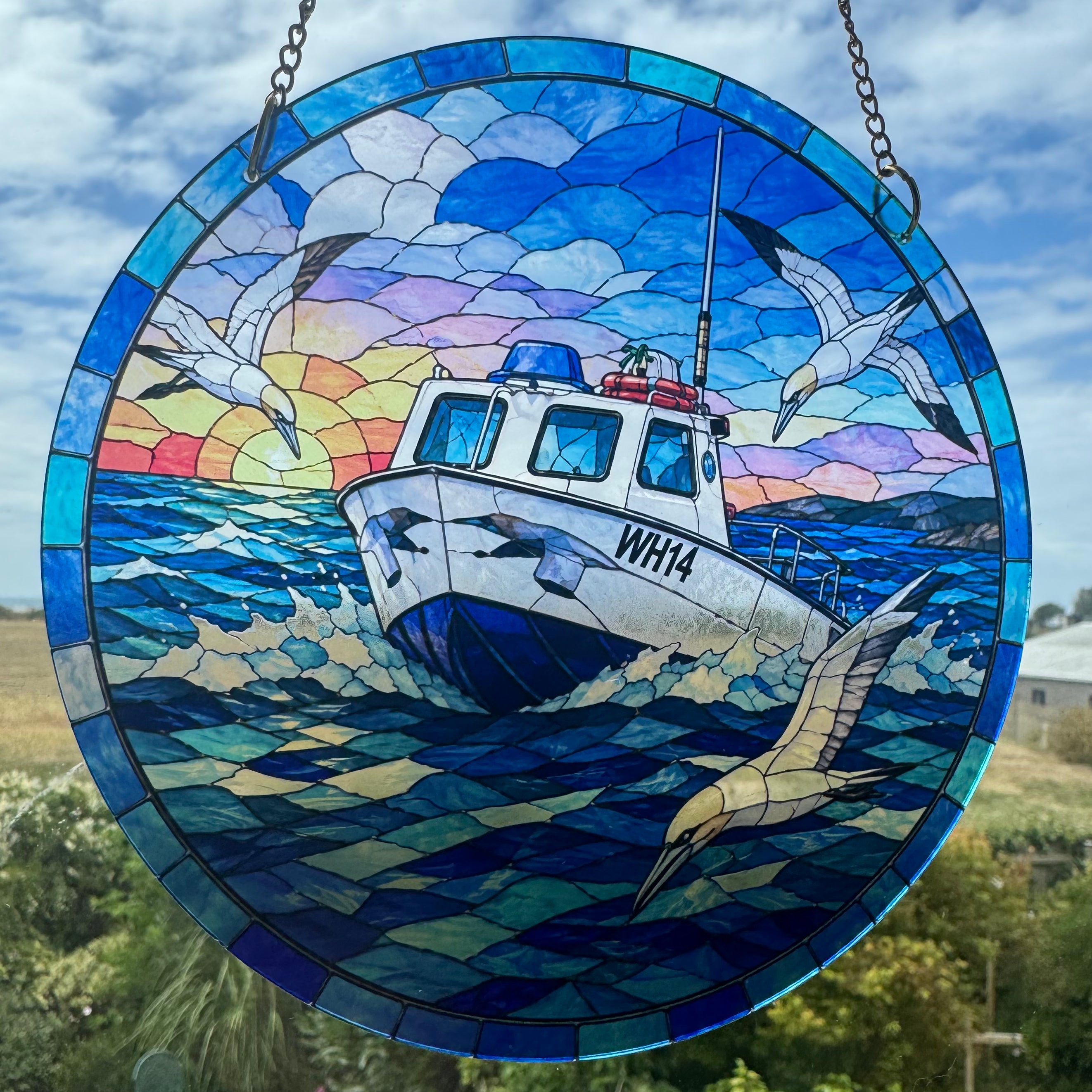 "Spirit" Fishing Boat Sun Catcher