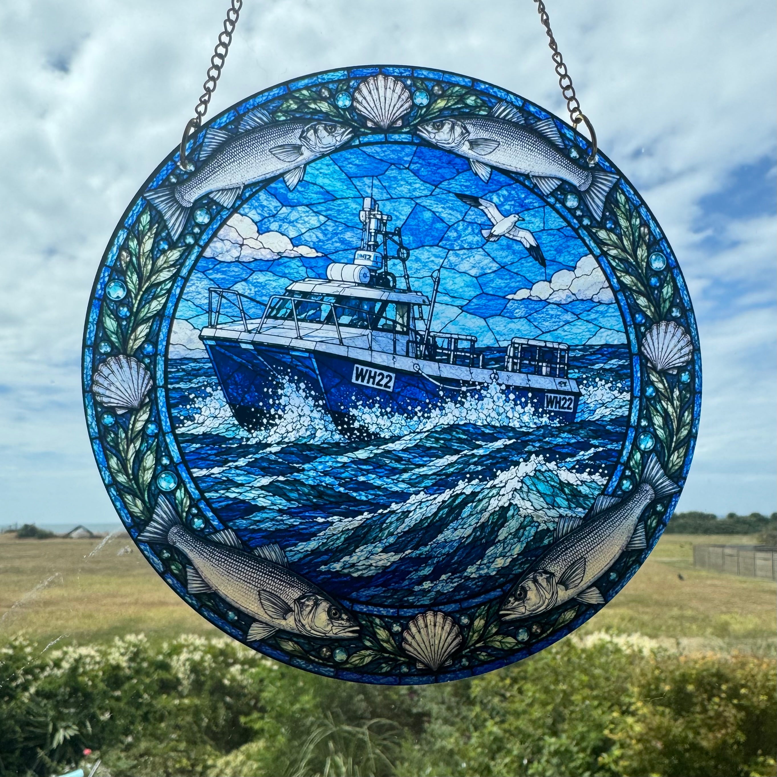 "Drifter" Fishing Boat Sun Catcher