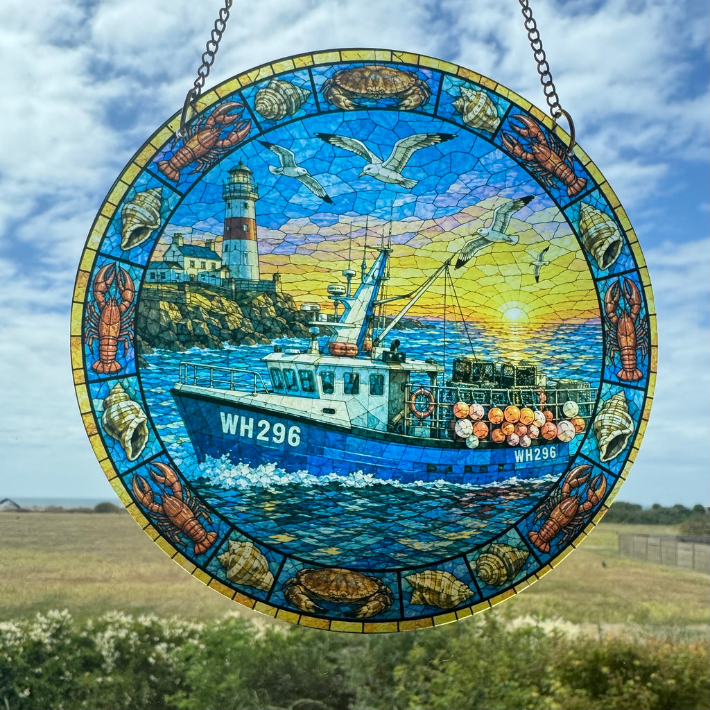 "Portland Isle" Fishing Boat Sun Catcher