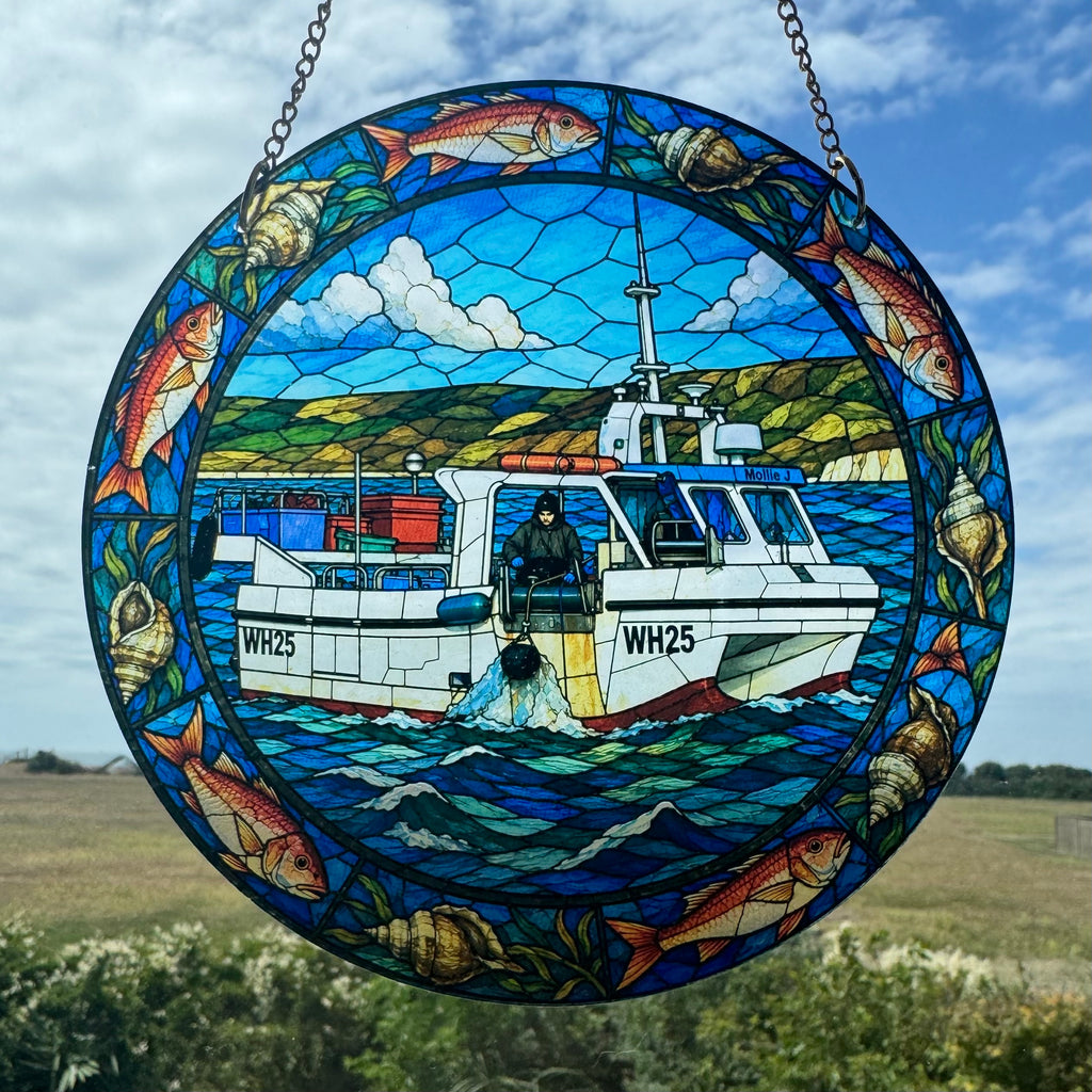 "Mollie J WH25" Fishing Boat Sun Catcher