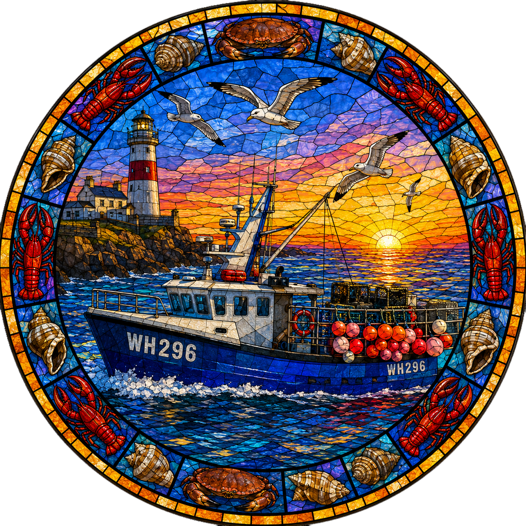 "Portland Isle" Fishing Boat Sun Catcher