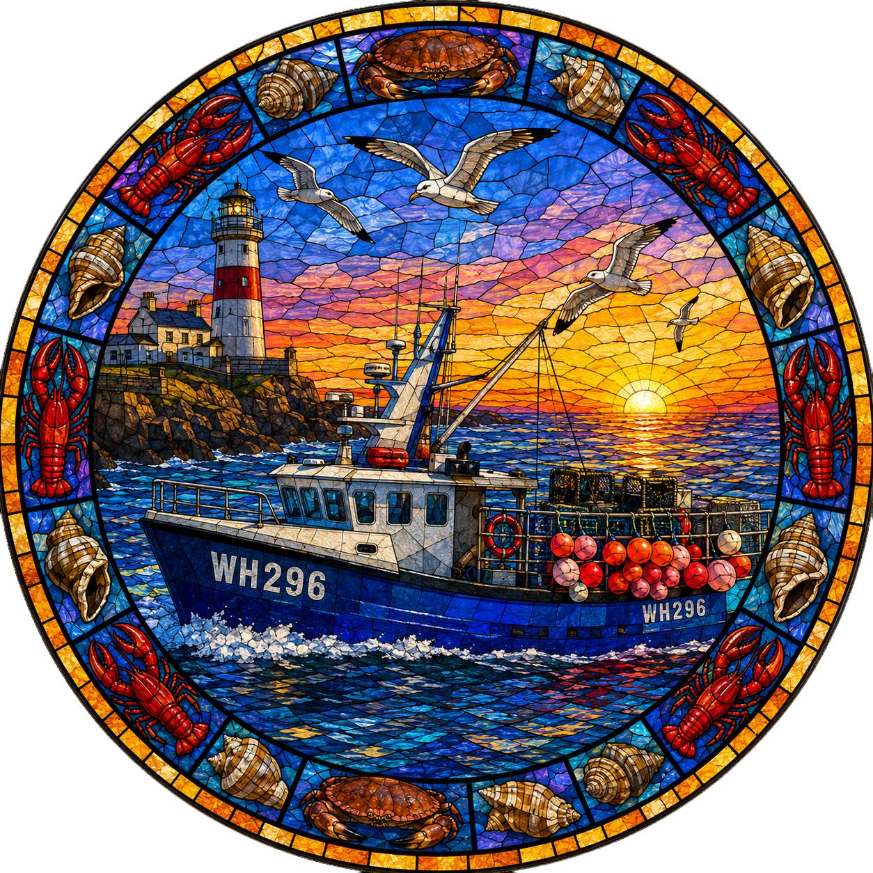 "Portland Isle" Fishing Boat Sun Catcher